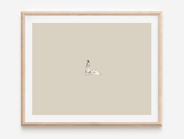 Jesus healing the bleeding woman Poster Print #1